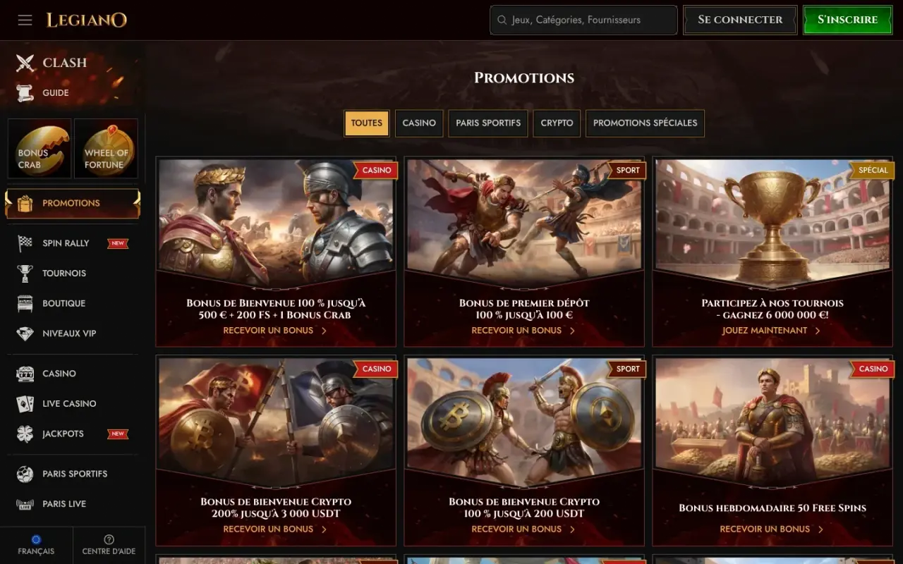 Promotions desktop avec contexte d’activation