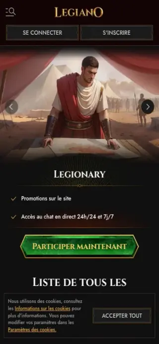 Section VIP Legiano mobile